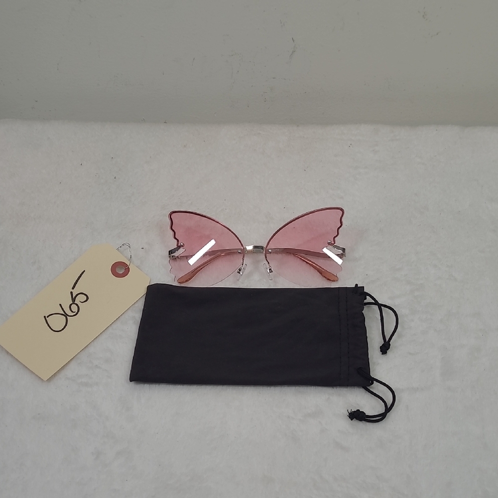 Pink Butterfly Sunglasses